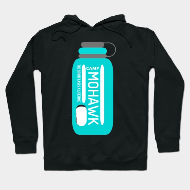 mohawk water bottle Hoodie by davieloria